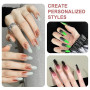 Qufiiry 100 PCS Nail Art Éponge dégradé, Avec Pince Métallique,Eponge Babyboomer Ongle,Utilisé pour Vréer une Variété de Motifs