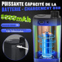 Spopal Kit Douche de Camping, Douche Portable,Pompe de Douche Électrique Rechargeable,Imperméable, avec Afficheur Intelligent et