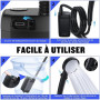 Spopal Kit Douche de Camping, Douche Portable,Pompe de Douche Électrique Rechargeable,Imperméable, avec Afficheur Intelligent et