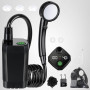 Spopal Kit Douche de Camping, Douche Portable,Pompe de Douche Électrique Rechargeable,Imperméable, avec Afficheur Intelligent et