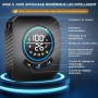 Spopal Douche Camping,Douche Portable,Kit Douche de Camping,Pompe de Douche Électrique Rechargeable,avec Afficheur Intelligent e