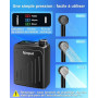 Douche de Camping, [Petit+Portable & IPX8] Spopal Pompe de Douche, Durable,Type-C, Rechargeable, 3 Vitesses Réglables, pour Frui