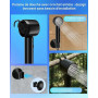 Douche de Camping, [Petit+Portable & IPX8] Spopal Pompe de Douche, Durable,Type-C, Rechargeable, 3 Vitesses Réglables, pour Frui