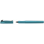 Schneider Ceod Shiny Stylo roller (pour droitiers et gauchers, épaisseur de trait M, avec cartouche d'encre bleu roi) bleu sarce