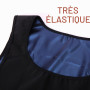Débardeur Sudation Amincissant Ventre Plat Maigrir Manche Courte Tenue de Sauna Shapewear Vêtement Entraînement Exercice Fitness