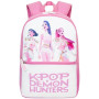 Get Trend Kpop Demon Hunters Huntrix Grand Sac a Dos Enfant Fille, 46 cm Cartable Enfant Fermeture Eclair et Rembourré, Ecole ou