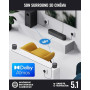 Majority Barre de Son TV Bluetooth 5.3, 300W Home Cinema 5.1 sans Fil | Bowfell Halo Atmos Mini Soundbar PC | DMI eARC | Enceint