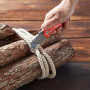 Amazon Basics Couteau utilitaire pliable durable avec corps en aluminium, rouge