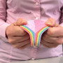 Lot x 4 éponges Rainbow Sponge® - Éponge absorbante en Microfibre Lavable en Machine - Nettoie Toutes Les Surfaces sans rayer