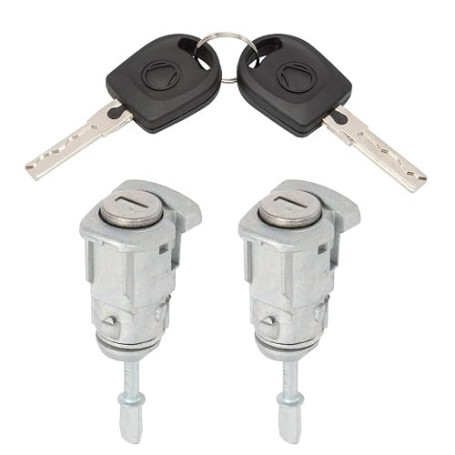 MangWany Cylindre de Serrure Gauche + Droite | pour Golf IV Bora Fabia 604837167 604837168 - Clé de Porte - Noyau de Sécurité de