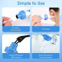 Aspirateur Oreille Cerumen Avec 2 Têtes de Rechange Lavables et Batterie | Nettoyant Oreille, Électrique Nettoyeur Oreilles Adul