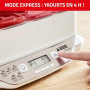 Seb Multi Délices, Express Yaourtière 12 pots verre 140 ml, Sans BPA, 5 programmes automatiques, Programme Express, Fabriqué en