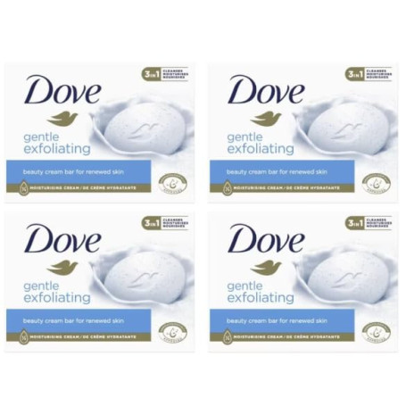 Dove Savon Gentle Peeling Soap Bar (4 x 90 g)