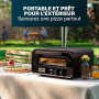 Princess Four à Pizza Pro Max, 15L, 400°C, 2100W, Commandes Tactiles, Pierre et Pelle Incluses, Chaleur Haut/Bas, Minuterie, Com