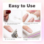 Sularpek 2Pcs Colle Faux Ongles, 8ml Colle à Ongles Extra Forte avec Brosse, Séchage Rapide Professionnel Colles pour Ongles Acr