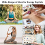 Huiguli 18 PCS Cristaux de Guérison Naturelle, Polie Pierre pour Méditation | Ensemble de Cristaux de Guérison pour Yoga Sommeil