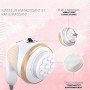 VELFORM Vibraluxe Pro Masseur Anti-Cellulite Électrique 3000 tr/min – Appareil de Massage Amincissant avec 6 Têtes Incluses – Ra