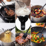 Scinouakpy Set de Ustensiles de Cuisine en Silicone 15 Pièces avec Porte-Ustensiles, Sans BPA, Ustensile Cuisine Résistant à la 