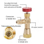 NC 3 Pcs R410A R22 R410 Réfrigération Climatisation Valve Adaptateur De Sécurité Raccord 1/4"5/16" Pouce Mâle/Famale Outil De Ré
