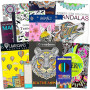 Crenstone Lot de 10 livres de coloriage pour adultes – 10 livres de coloriage avancés pour homme et femme, avec mandalas et plus