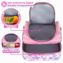 PinkSheep Sac Isotherme Repas Enfant Double Étage, Sac à Goûter avec Sangle Réglable, Grand Format pour Garçons et Filles (Coeur