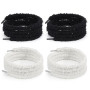 SLEEKEE 4 Lacets En Peluche Flocon De Neige Élastiques et Remplaçables, 120 Cm De Long Pour Baskets Et Chaussures En Toile