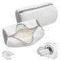 Lot de 2 Sac Lavage Chaussures Machine à Laver Réutilisable, Blanc | Portable 360° Sac de Lavage pour Chaussures avec Fermeture