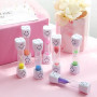 Ginddy Sablier Brossage Dents Enfant,5 PCS Minuteur de Brosse à Dents Timer Enfant 3 Minutes Sourire Brossage des Dents pour Gar