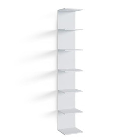 Vicco Étagère Paolo, Blanc, 30x190cm, pouvant être monté pour Le Rangement de Livres et d’Objets de décoration