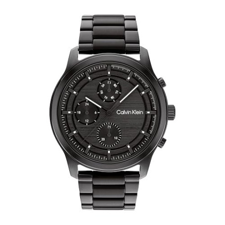 Calvin Klein Montre Analogique Multifunction à Quartz pour Homme avec Bracelet en Acier Inoxydable ou en Cuir