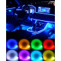 Qasim éclairage intérieur LED pour Voiture Bande Lumineuse LED USB EL 5M/16FT Éclairage d'ambiance décoratif Multicolore pour Ta