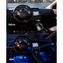 Qasim éclairage intérieur LED pour Voiture Bande Lumineuse LED USB EL 5M/16FT Éclairage d'ambiance décoratif Multicolore pour Ta