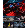 Qasim éclairage intérieur LED pour Voiture Bande Lumineuse LED USB EL 5M/16FT Éclairage d'ambiance décoratif Multicolore pour Ta