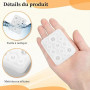 Lot de 2 moules à perles en résine avec trous en silicone pour la fabrication de bijoux et les travaux manuels