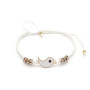 通用 Yin Yan Bracelet en corde réglable 2 pièces de bracelets assortis de cordon réglable ajuste la taille du bracelet, fabriqué à