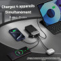 JUOVI Batterie Externe 90W 20000mAh USB-C Câble Détachable Charge Rapide | Power Bank USB-C 90W avec câble détachable, recharge