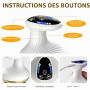 Masseur Anti Cellulite 4-en-1 Appareil de Massage sous Vide avec Thérapie par la Chaleur & LED Anti-Cellulite pour Raffermisseme