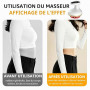 Masseur Anti Cellulite 4-en-1 Appareil de Massage sous Vide avec Thérapie par la Chaleur & LED Anti-Cellulite pour Raffermisseme