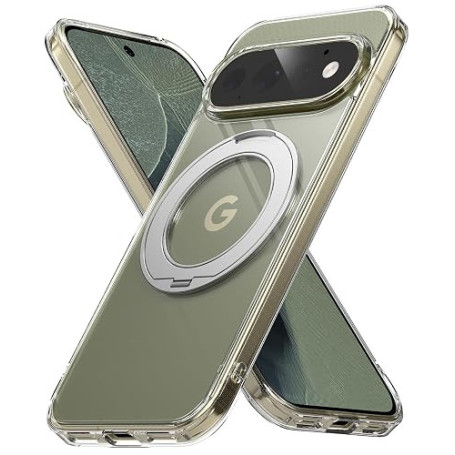 Ringke Coque pour Google Pixel 11 Pro Étui Case Fusion Ring Clear | Anneau Support, Transparente, Protection Antichoc, Bords Sur