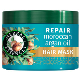 Herbal Essences Réparation Argan Masque Cheveux Abîmés 500ml | Pour Cheveux Abîmés. Nutrition Intense Pour Des Cheveux Plus Doux