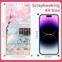 Sakura Lot de 10 feuilles d'autocollants en PET pour scrapbooking et 10 feuilles d'autocollants Washi