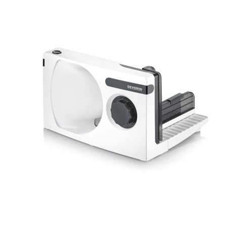 SEVERIN Trancheuse universelle 100 W, Trancheuse électrique pour découpe fine comme épaisse, Trancheuse à jambon, pain, fromage,