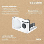 SEVERIN Trancheuse universelle 100 W, Trancheuse électrique pour découpe fine comme épaisse, Trancheuse à jambon, pain, fromage,