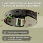 iRobot Roomba 115 Combo - Robot Aspirateur Laveur 2en1 - Puissance d'Aspiration de 15KPa - Brosse latérale étendue - Lingette de