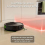 iRobot Roomba 115 Combo - Robot Aspirateur Laveur 2en1 - Puissance d'Aspiration de 15KPa - Brosse latérale étendue - Lingette de