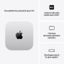 Apple Mac Mini avec Puce Apple M6 - Argent | CPU 12 cœurs et GPU 12 cœurs, 16 Go Mémoire unifiée, 256 Go