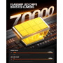 SEALIGHT S2S H7 LED Bulbs, 70,000LM Super Brighter, 6500K Pure White Ampoule H7 Bulbs with 15000rpm Cooling Fan, 70K+ Hours Life