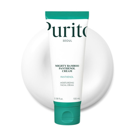 PURITO Panthenol 10% Cream pour peaux sensibles, 100 ml | Réparation de la barrière cutanée, soin visage, peaux à imperfections,