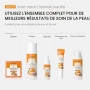 QUIYUM Savon Solide Curcuma & Vitamine C Lot de 5 | Coffret Soin | Éclat & Anti-taches | Nettoyant Anti-imperfections Peau Grass