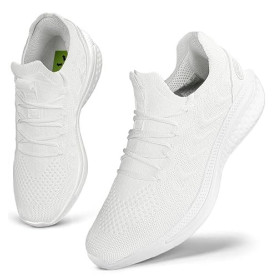 Giniros Basket Femme Chaussure Sneaker Basquettes Mode et Sport Running Gym | Maille Respirante, Enfilage Avec Lacets, Mousse Mé